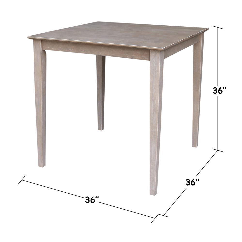 Solid Wood Top Table - Counter Height
