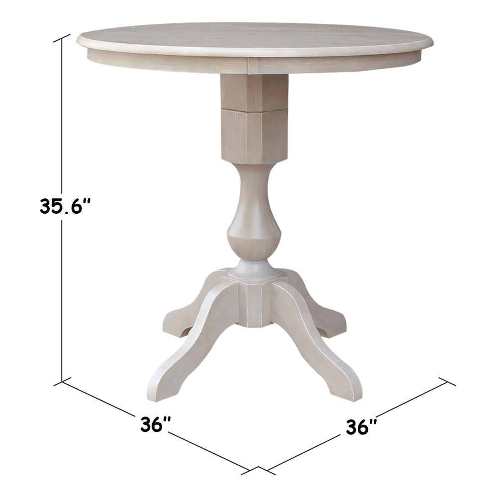 36" Round Top Pedestal Table - 28.9"H