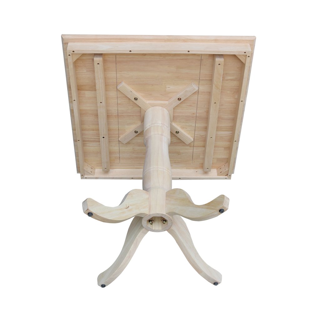 36" x 36" Square Top Pedestal Table - 35.1"H- 558278