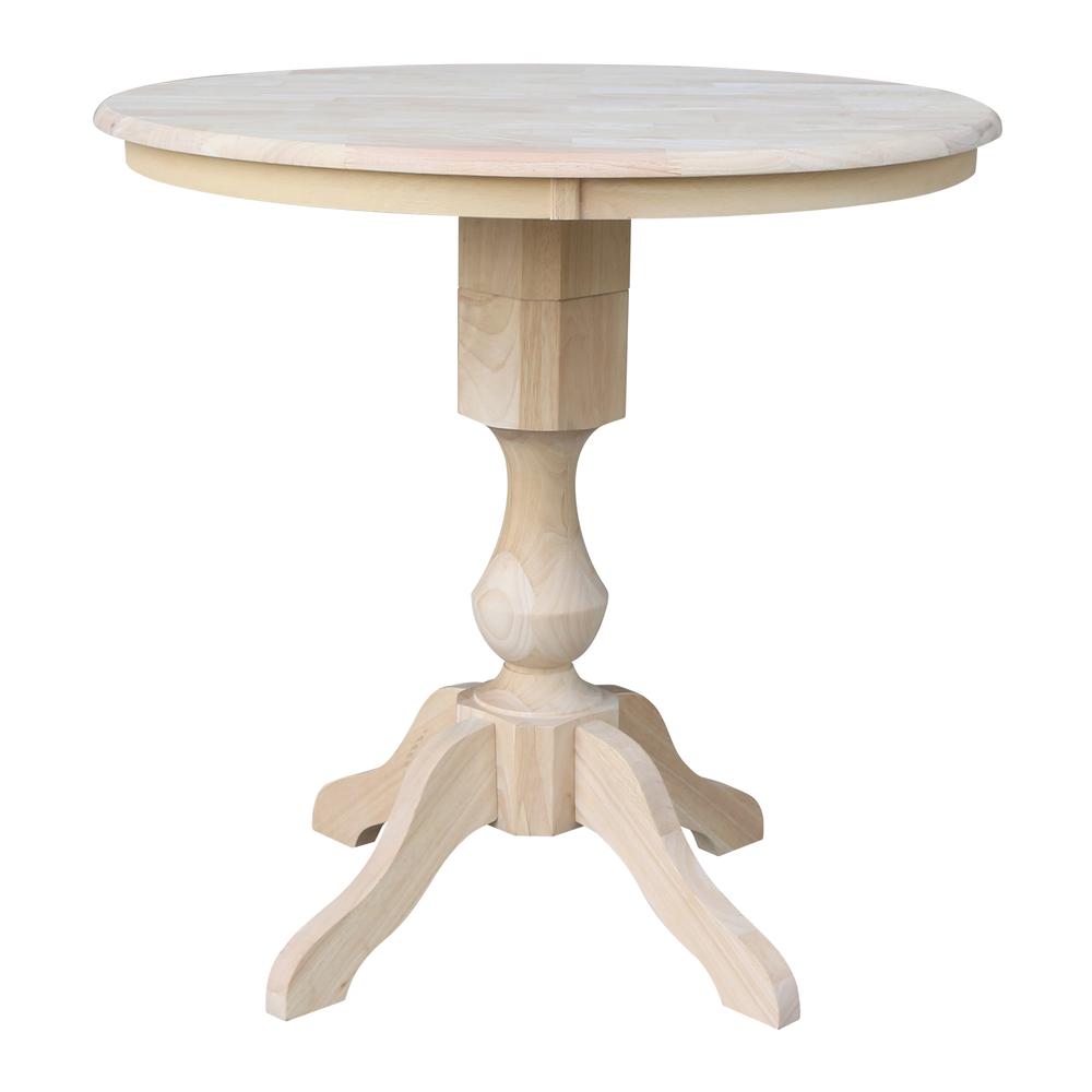 36" Round Top Pedestal Table - 34.9"H