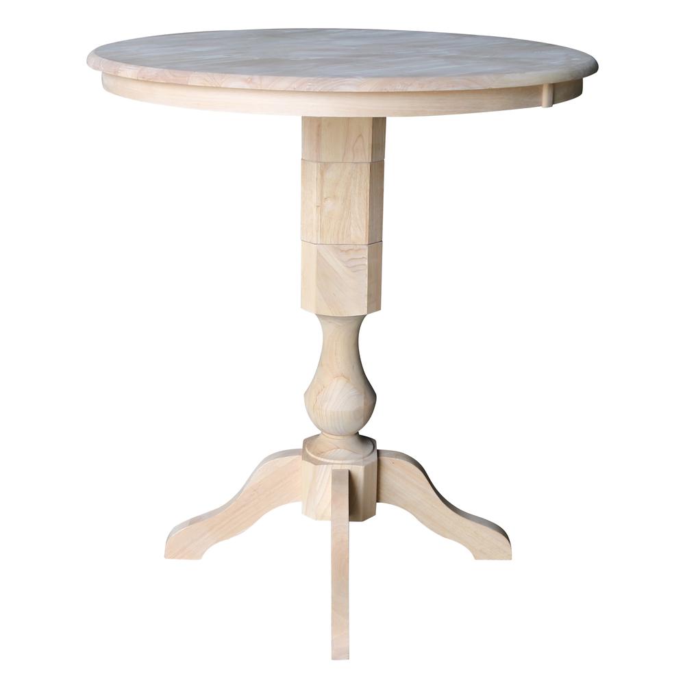 36" Round Top Pedestal Table - 34.9"H