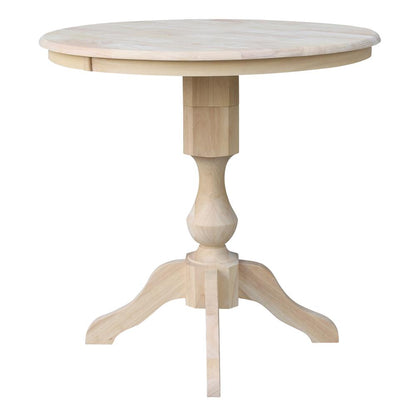 36" Round Top Pedestal Table - 34.9"H