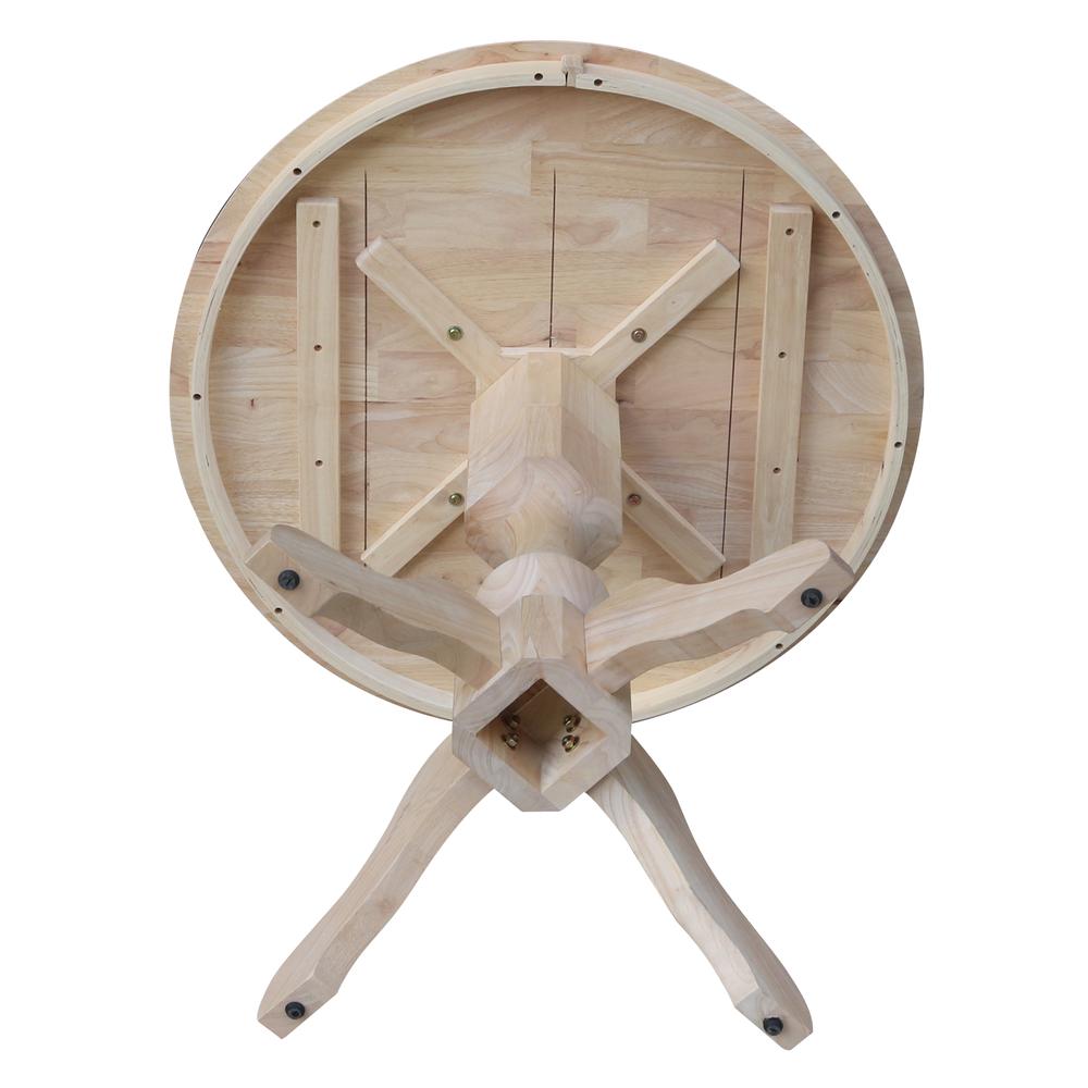 36" Round Top Pedestal Table - 34.9"H