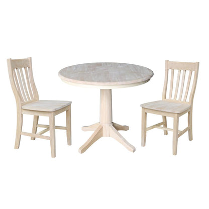 36" Round Top Pedestal Table - 28.9"H