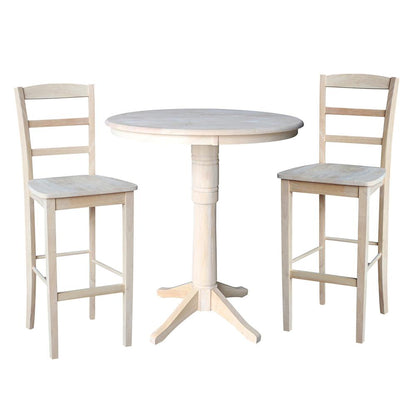 36" Round Top Pedestal Table - 28.9"H