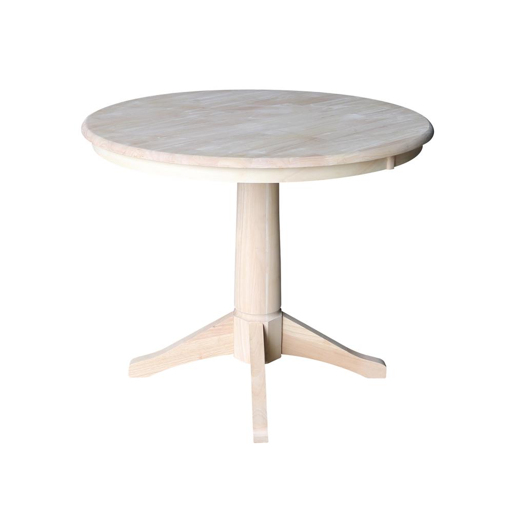 36" Round Top Pedestal Table - 28.9"H