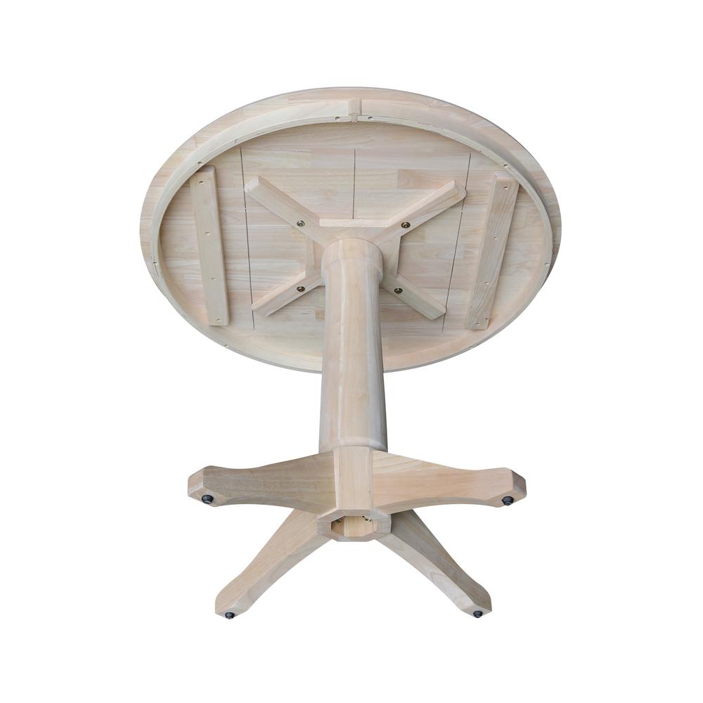 36" Round Top Pedestal Table - 28.9"H
