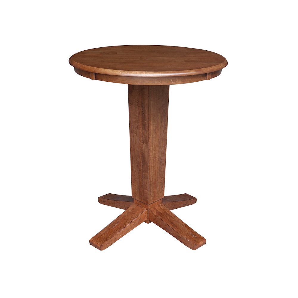 30 in Round Top Counter Height Dining Table with 2 Stools - 3 Piece Set