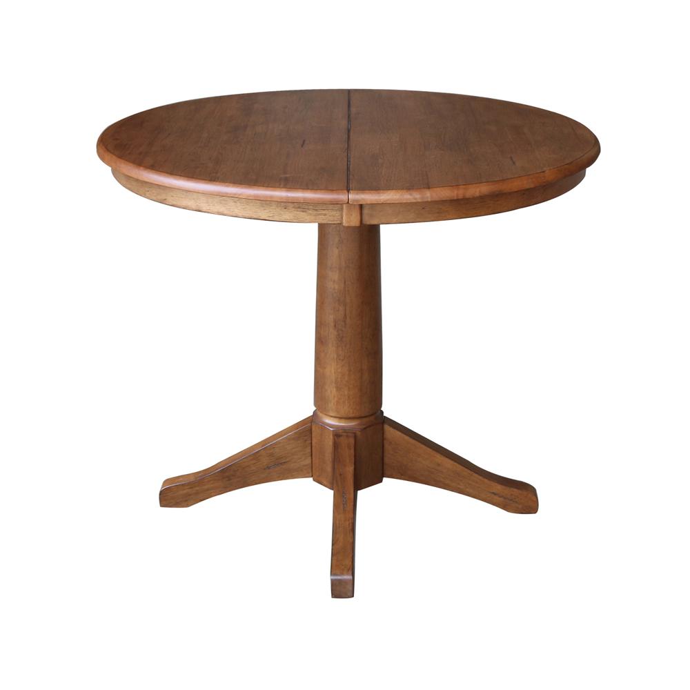 36" Round Extension Dining Table with 2 Chairs- 5574