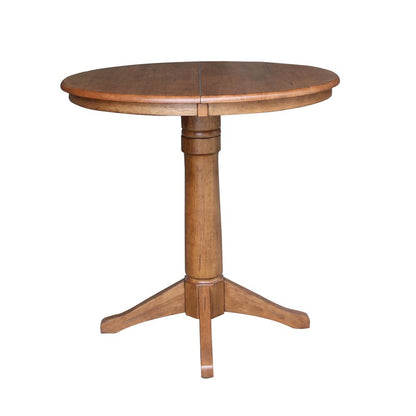 36" Round Extension Dining Table with 2 San Remo Stools- 557462
