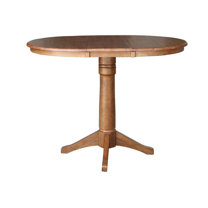 36" Round Extension Dining Table with 4 Stools- 557516