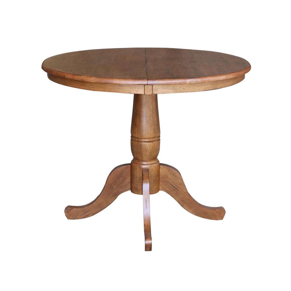 36" Round Extension Dining Table with 2- Chairs- 557233