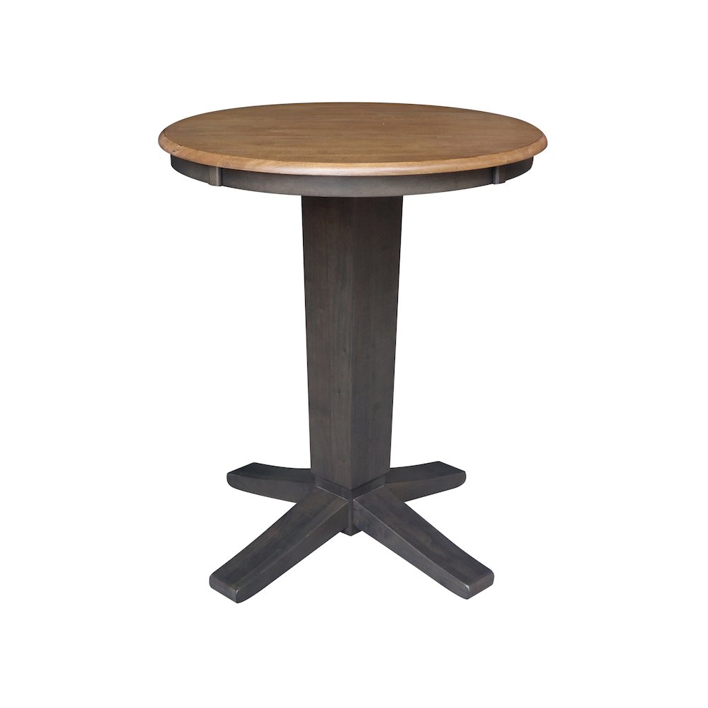 30 in Round Top Counter Height Dining Table with 2 Stools - 3 Piece Set