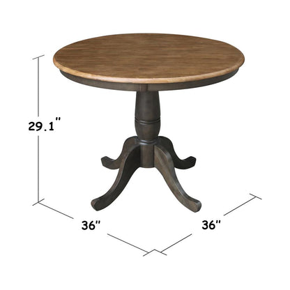 36" Round Top Pedestal Table - 29.1"H