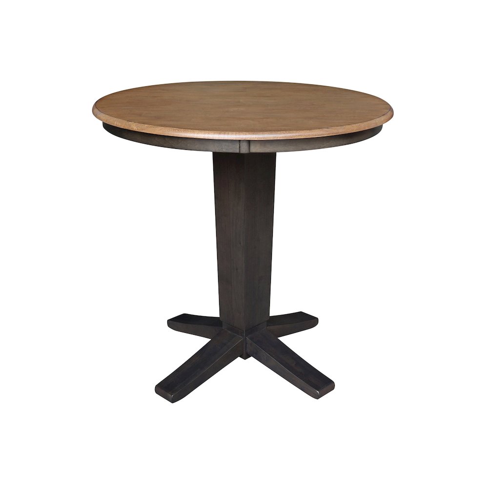 36 in Round Top Counter Height Dining Table with 4 Stools - 5 Piece Set