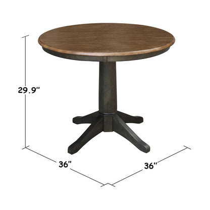 36" Round Top Pedestal Table - 28.9"H