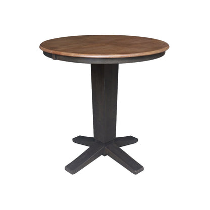 36 in Round Counter Height Dining Table with 12 and 2 Stools, 3Pcs Set