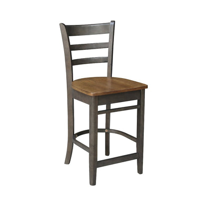 Set of 5 pcs - 36" Round Extension Dining table with 4 counterHeight stools- 74224