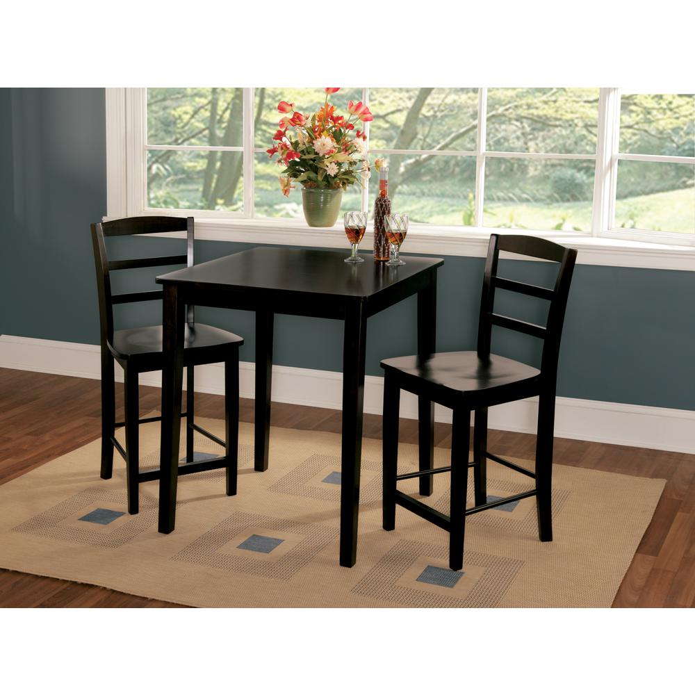 30X30 Gathering Height Table With 2 Madrid Stools