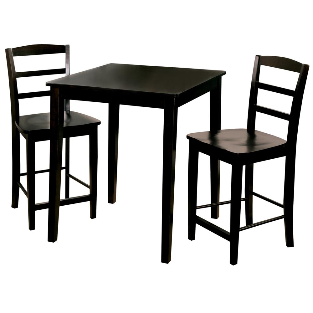 30X30 Gathering Height Table With 2 Madrid Stools