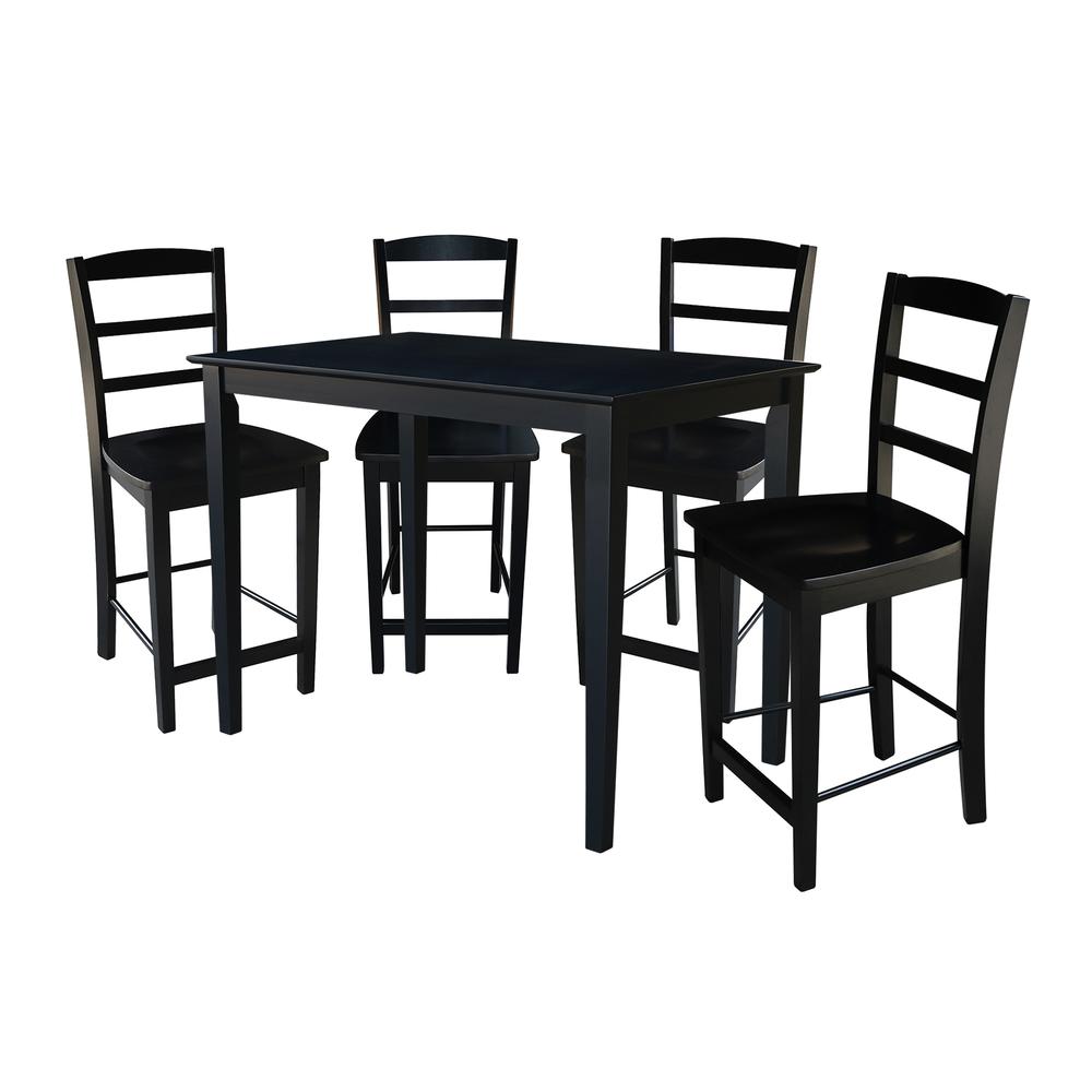 30X48 Gathering Height Table With 4 Madrid Stools