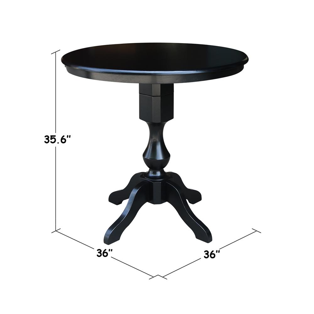 36" Round Top Pedestal Table - 29.1"H