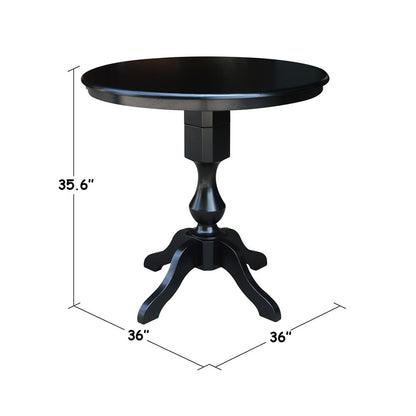 36" Round Top Pedestal Table - 29.1"H