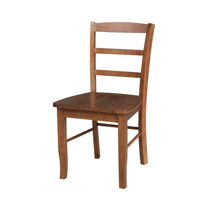 36 in Round Top Pedestal Dining Table with 4 Dining Chairs - 5 Piece Set