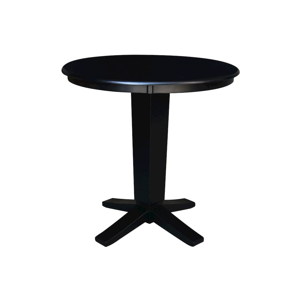36 in Round Top Counter Height Dining Table with 2 Stools - 3 Piece Set