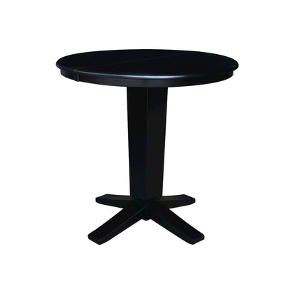 36 in Round Counter Height Dining Table with 12, 2 Stools, 3 Pcs Set