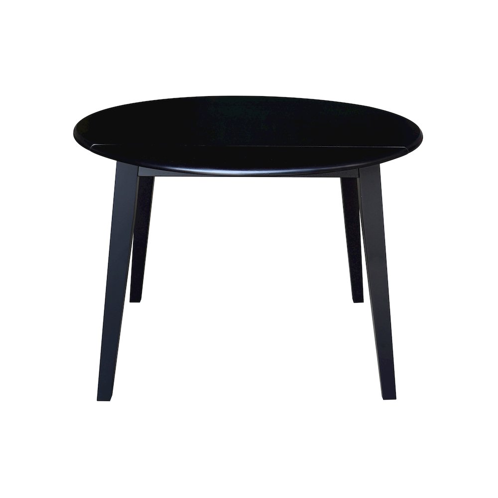 Set of 5 pcs - 42" Round Dual Drop Leaf Table with 4 RTA chairs