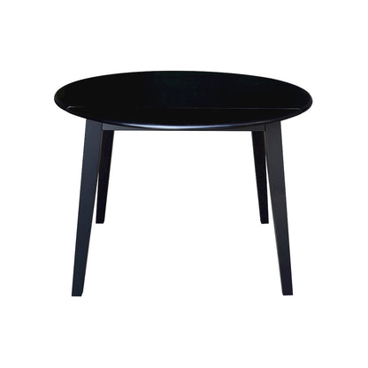 Set of 5 pcs - 42" Round Dual Drop Leaf Table with 4 RTA chairs