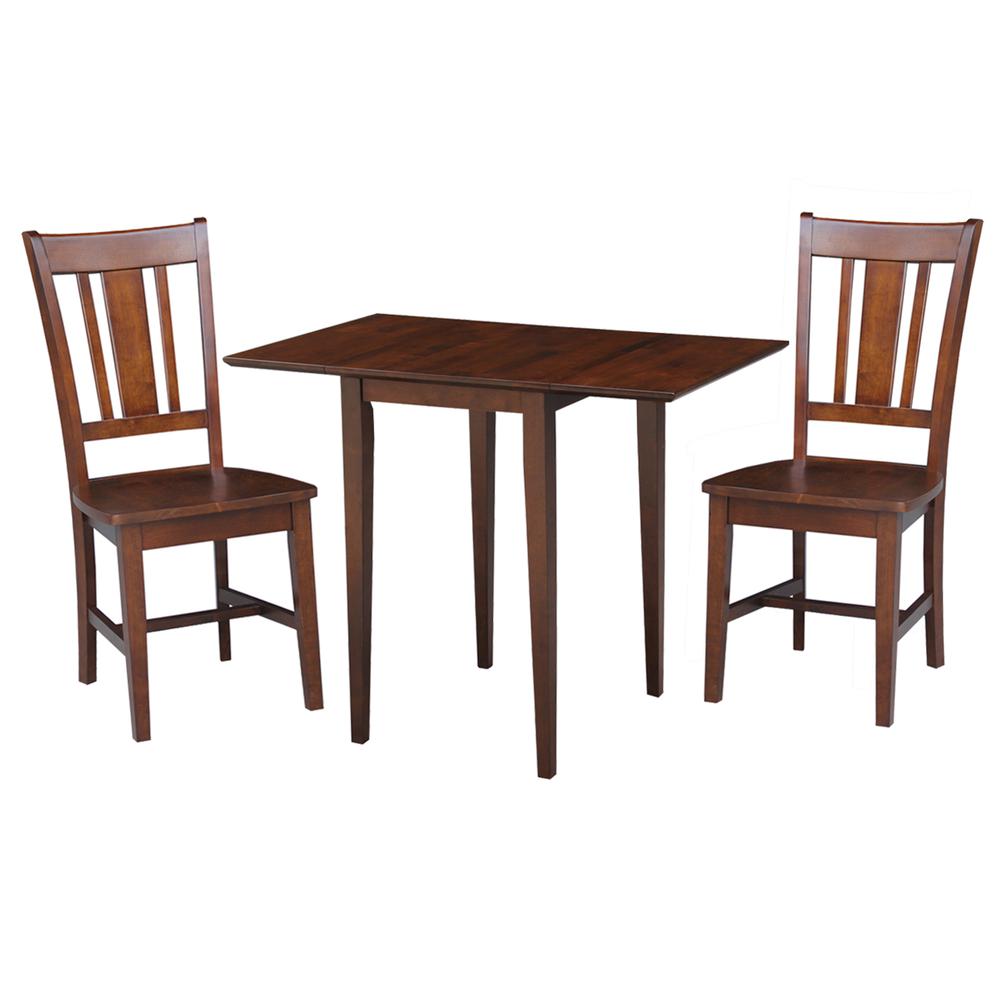 Small Dual Drop Leaf Table With 2 San Remo Chairs