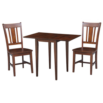 Small Dual Drop Leaf Table With 2 San Remo Chairs