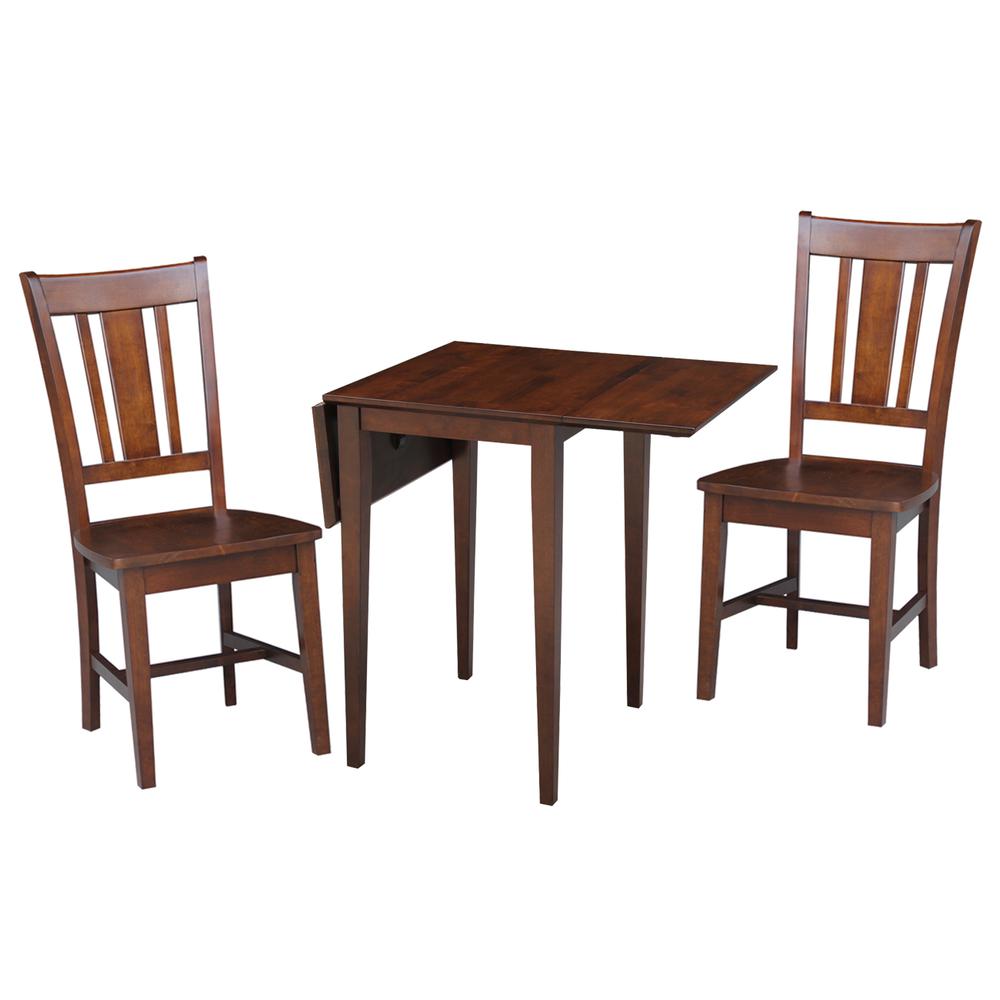 Small Dual Drop Leaf Table With 2 San Remo Chairs
