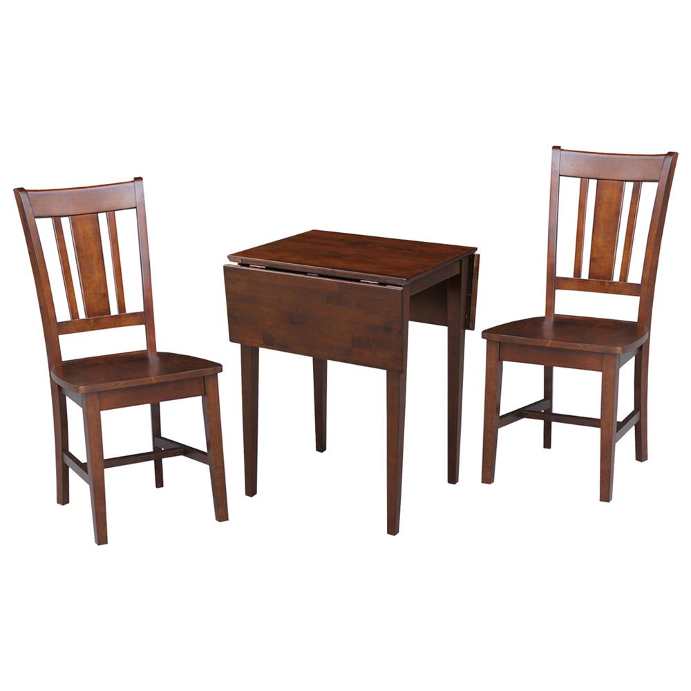 Small Dual Drop Leaf Table With 2 San Remo Chairs