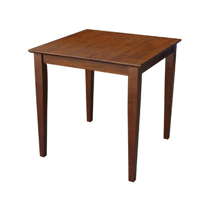30x30 Dining Table with 2 Chairs in Espresso