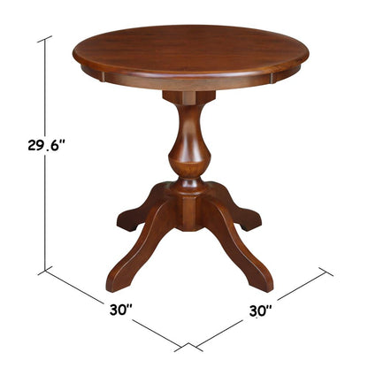 30" Round Top Pedestal Table - 28.9"H