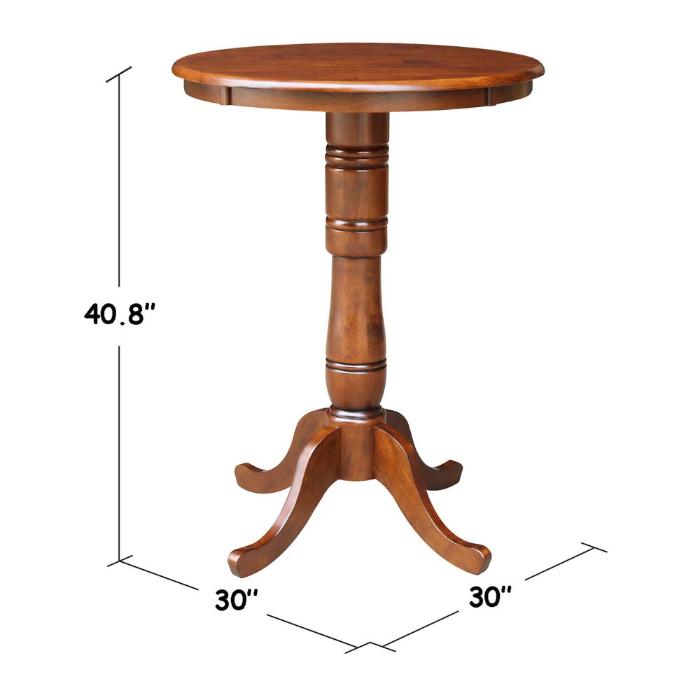 30" Round Top Pedestal Table - 28.9"H