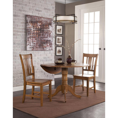 42" Dual Drop Leaf Table With 2 San Remo Chairs