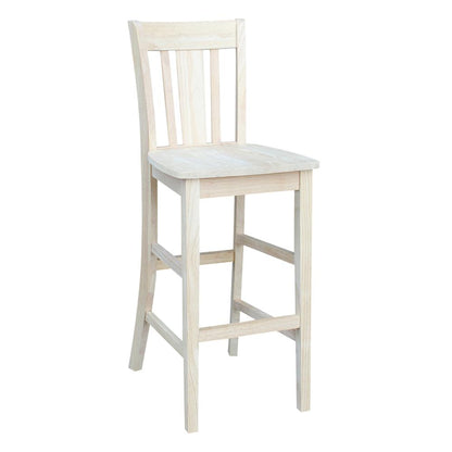 Bar Height Table With 2 Splat Back Bar Stools - 30 in. Seat Height