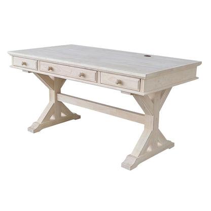 Executive Desk - With Canyon Base, Unfinished