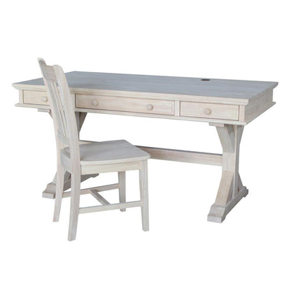 Executive Desk - With Canyon Base, Unfinished
