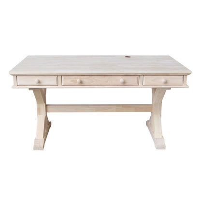 Executive Desk - With Canyon Base, Unfinished