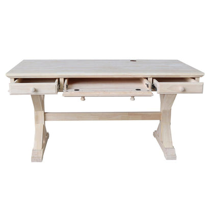 Executive Desk - With Canyon Base, Unfinished