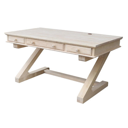 Executive Desk - With Zosiac Base, Unfinished