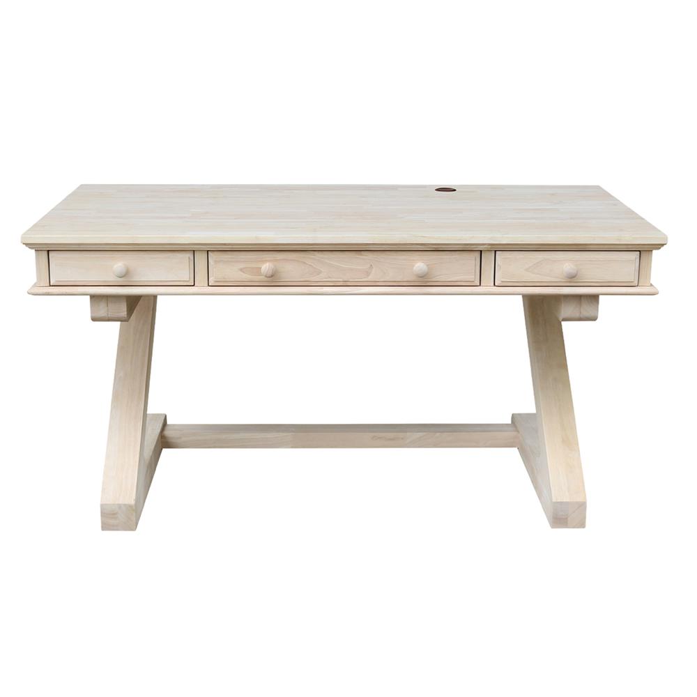 Executive Desk - With Zosiac Base, Unfinished