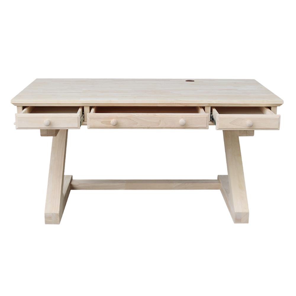 Executive Desk - With Zosiac Base, Unfinished