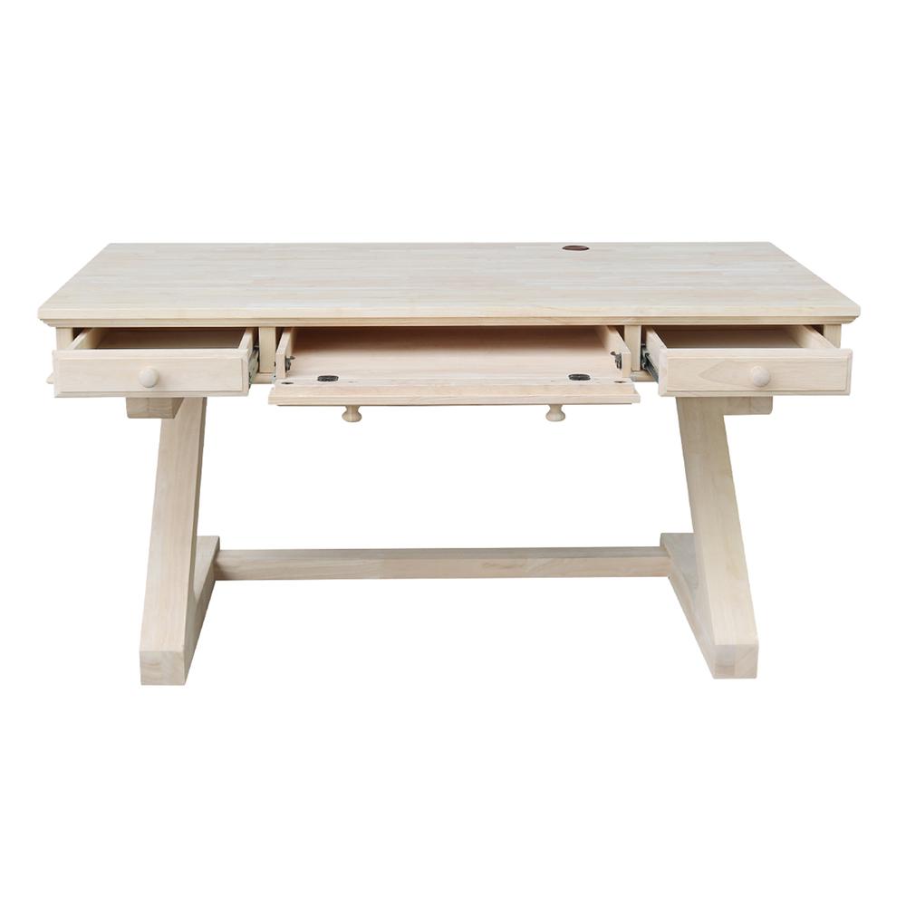 Executive Desk - With Zosiac Base, Unfinished