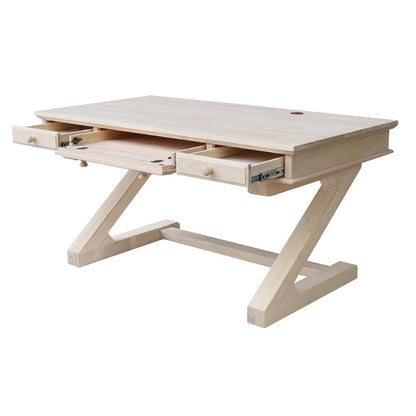 Executive Desk - With Zosiac Base, Unfinished
